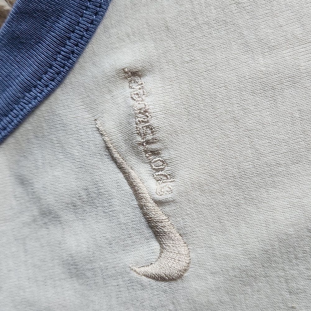 Nike Women's Cream and Blue Tank Top Size Small - Picture 5 of 7